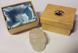 Bergkristall Sch&auml;del Skull Totenkopf