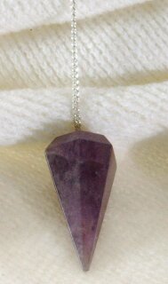 Amethyst Pendel facettiert