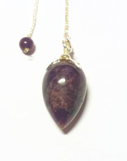 Amethyst Lotus Pendulum