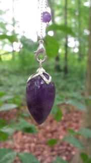 Amethyst Lotus Pendulum