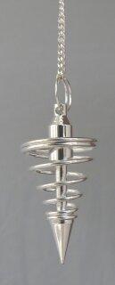 Coil Pendulum silver