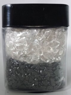 Ladesteine Bergkristall H&auml;matit 500g